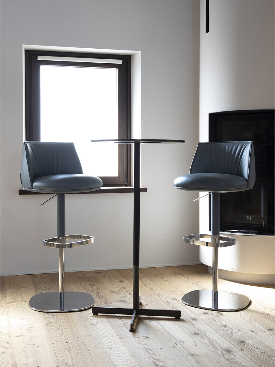 poltrona frau archibald stool steel