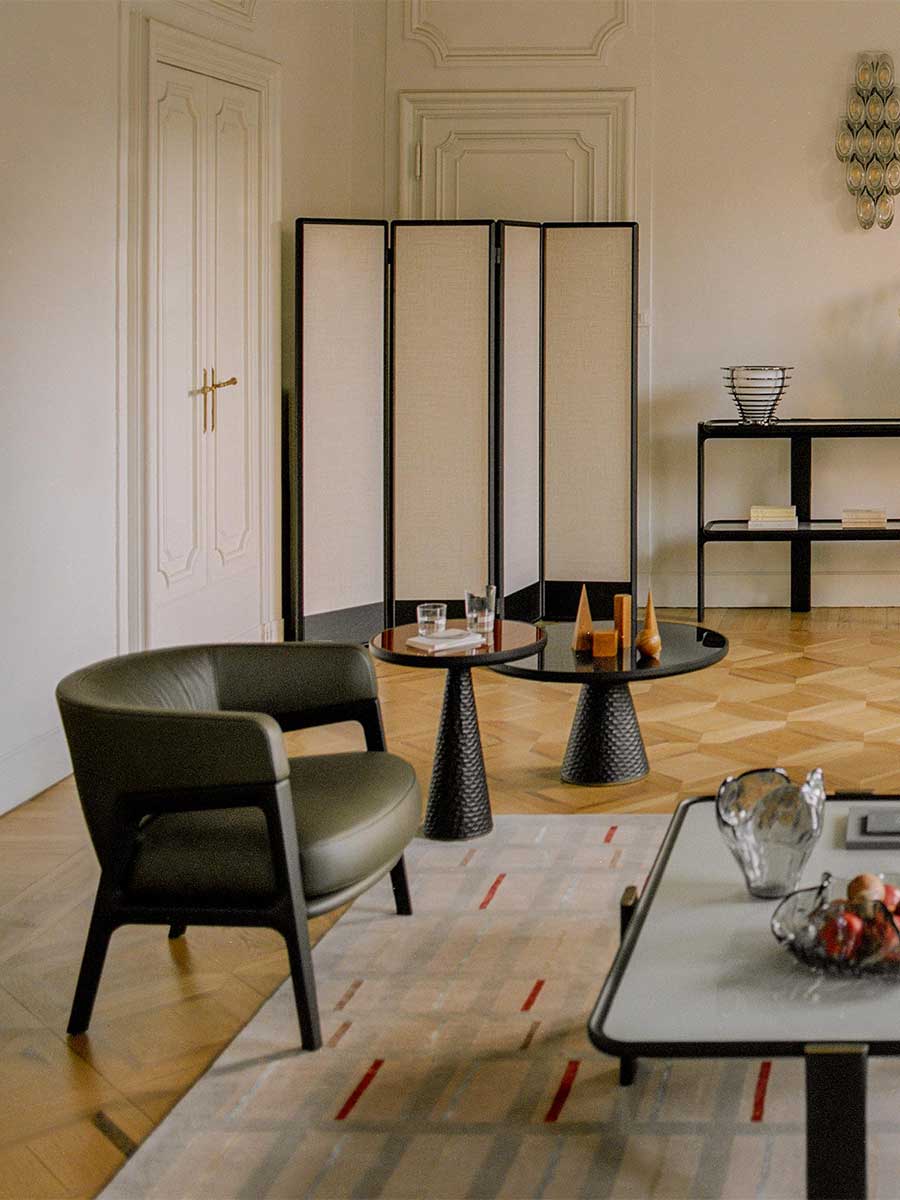 poltrona frau duo lounge chair