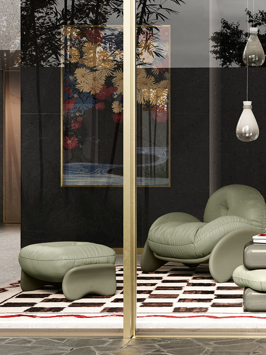 poltrona frau squash ottoman