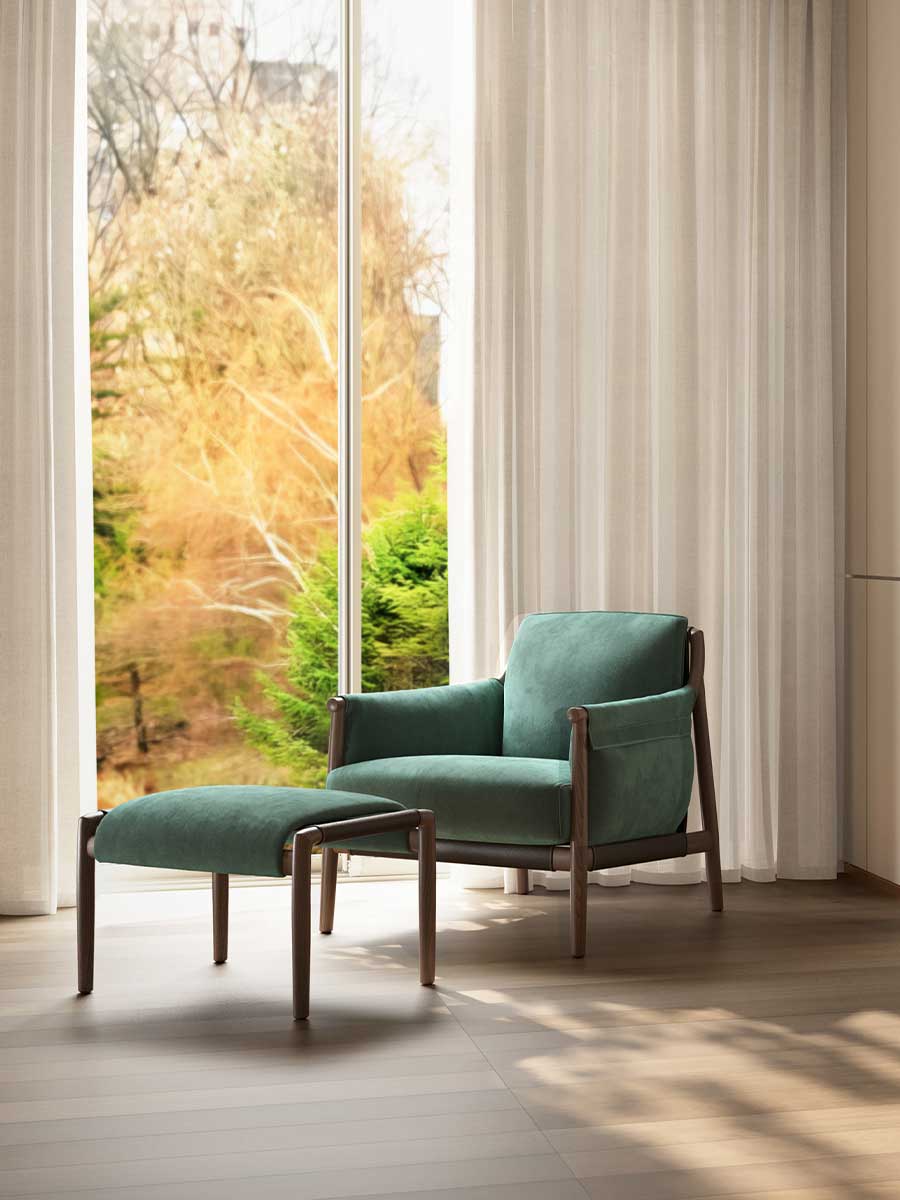 poltrona frau times lounge ottoman