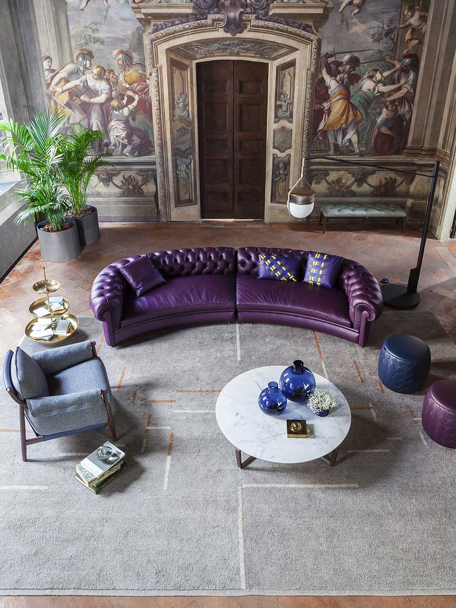 poltrona frau xi floor arm lamp