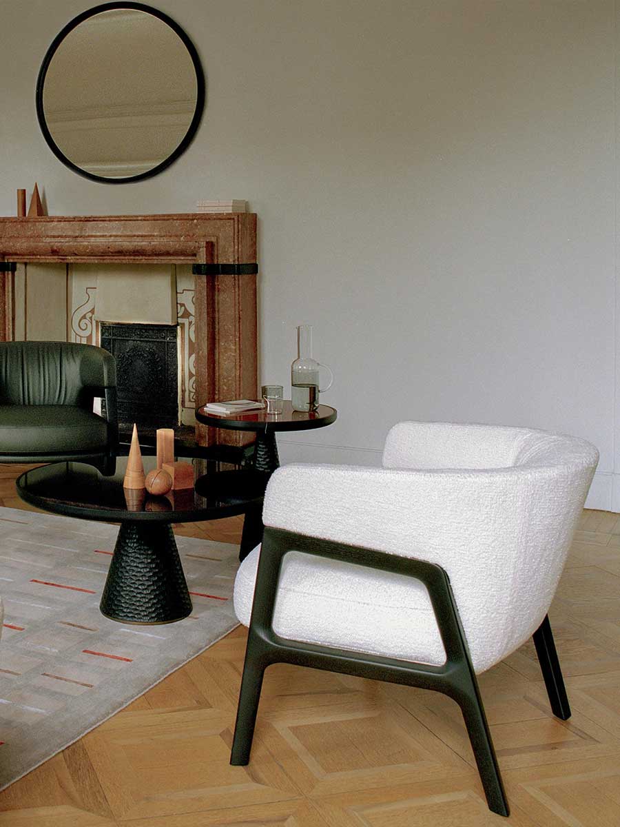 poltrona frau duo lounge chair