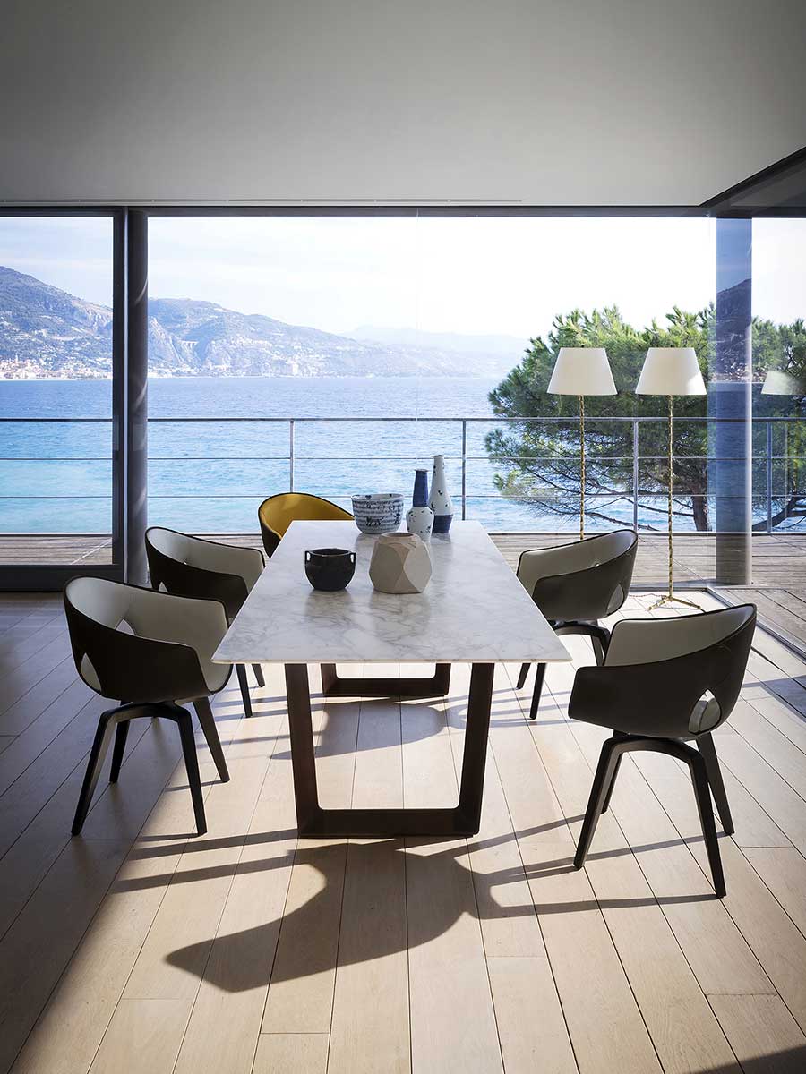 poltrona frau bolero rectangular table