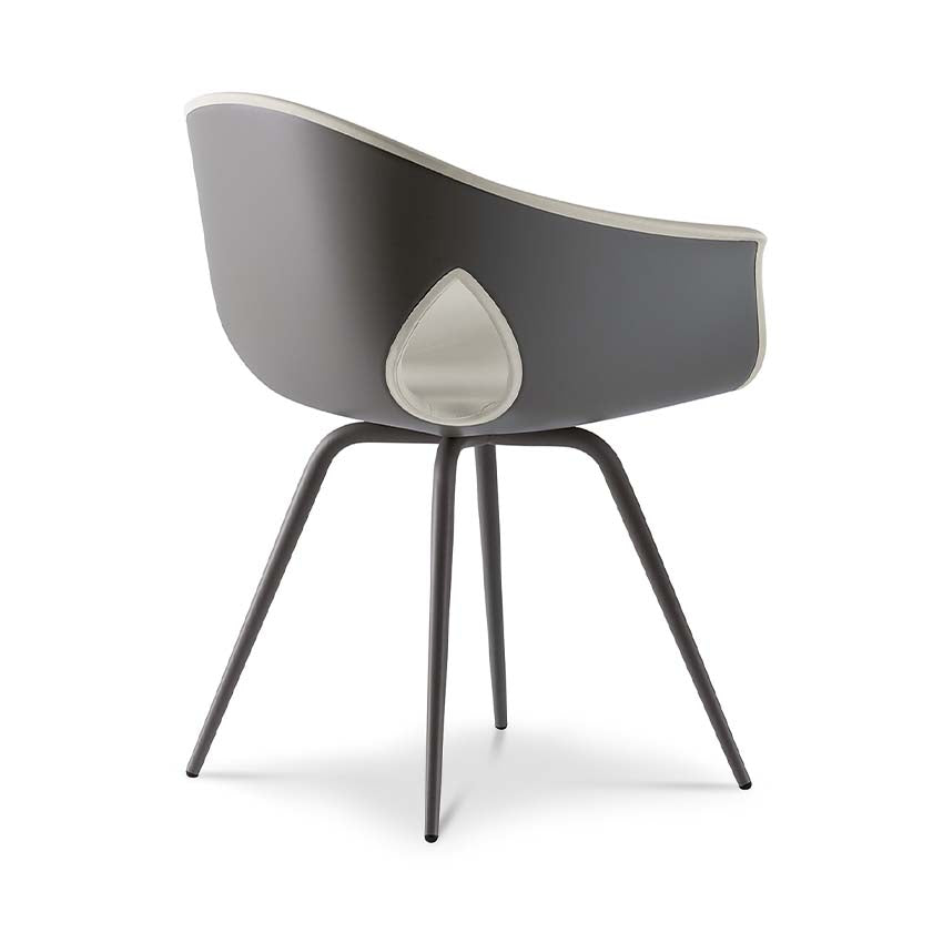 Ginger Ale Small Armchair With Metal Legs