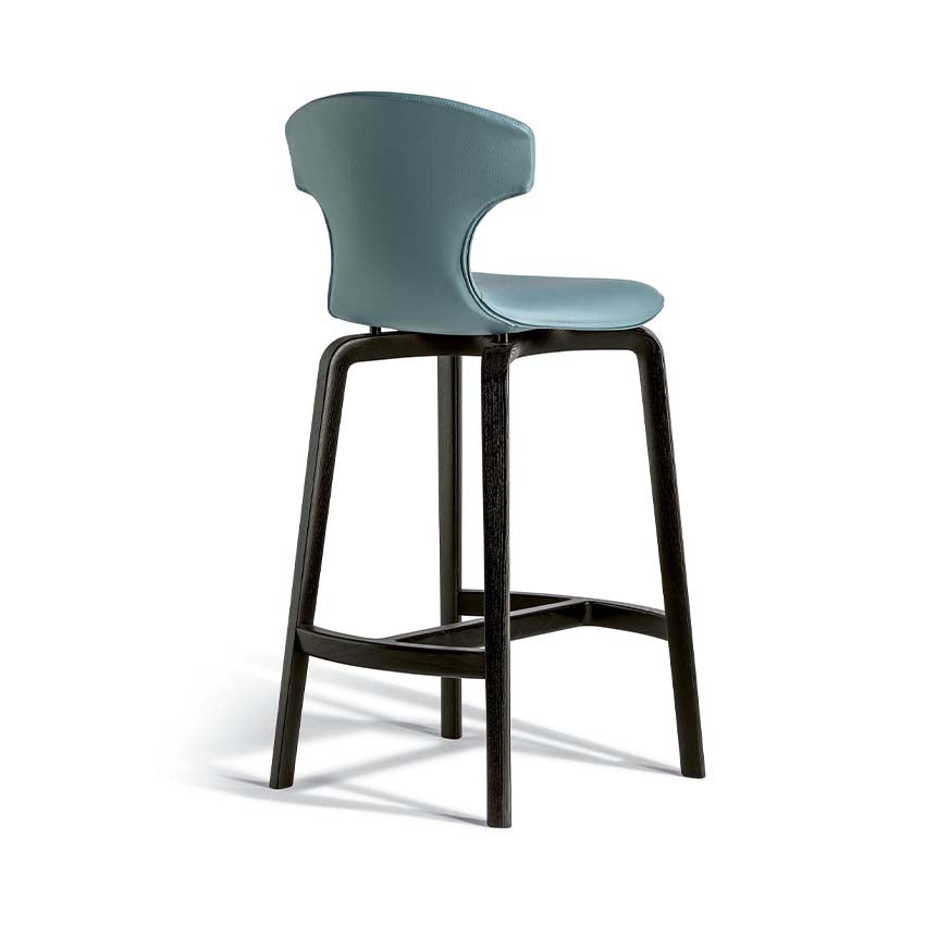 Montera Mas | Stool with wooden base