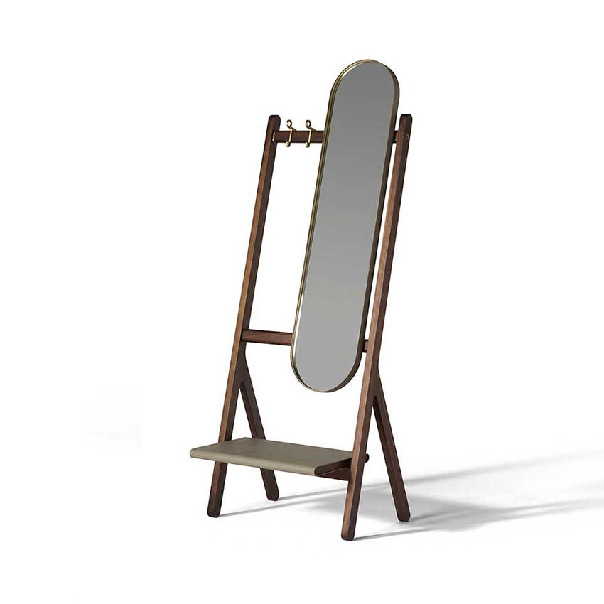 Ren Standing Mirror With Hangers