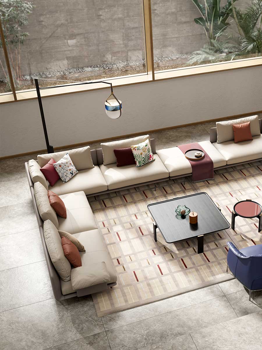 poltrona frau xi floor arm lamp
