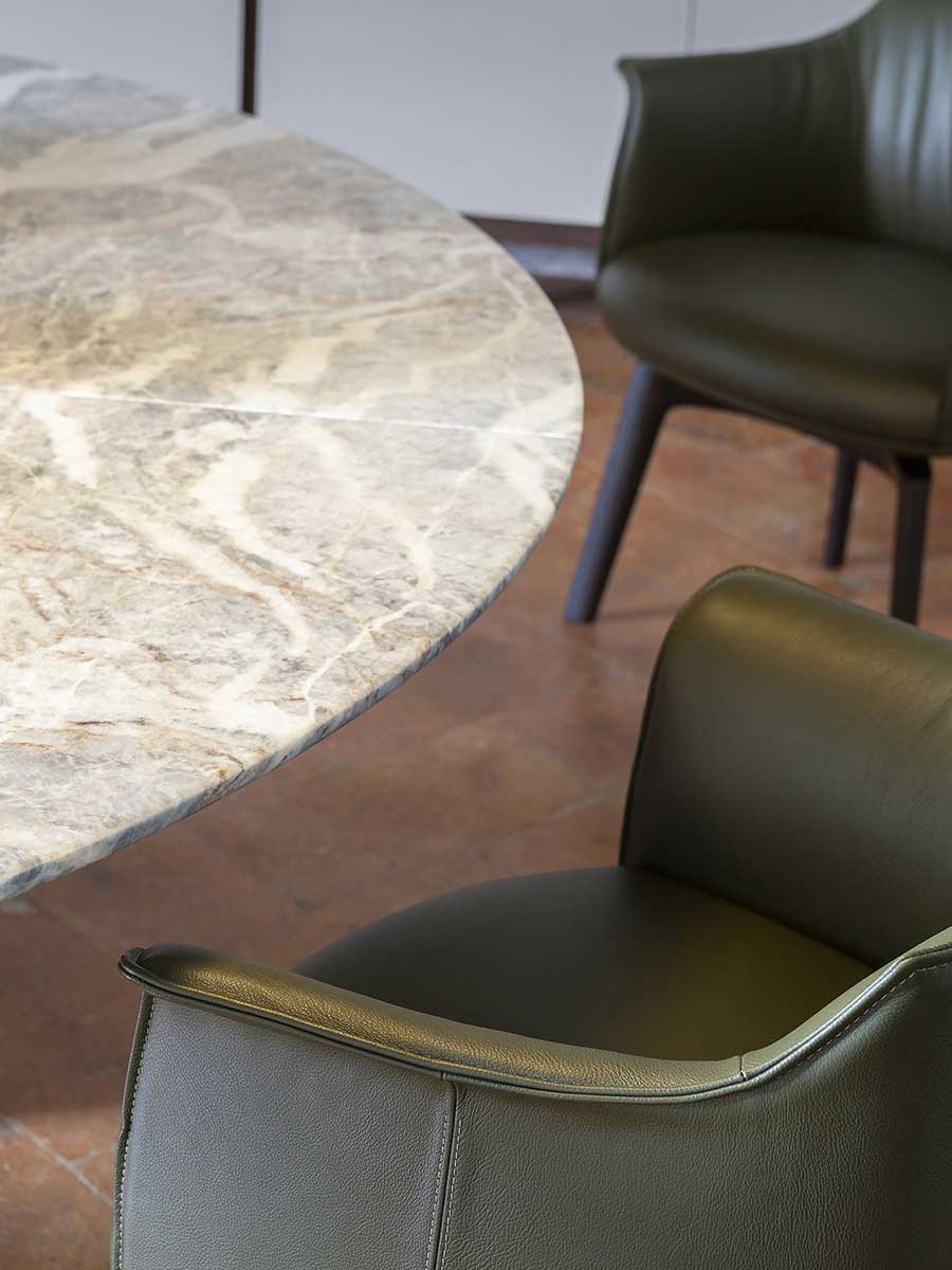 poltrona frau archibald dining chair