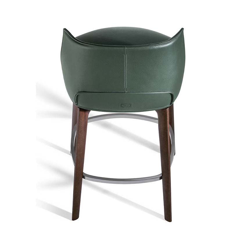 Archibald Stool With Wood Base