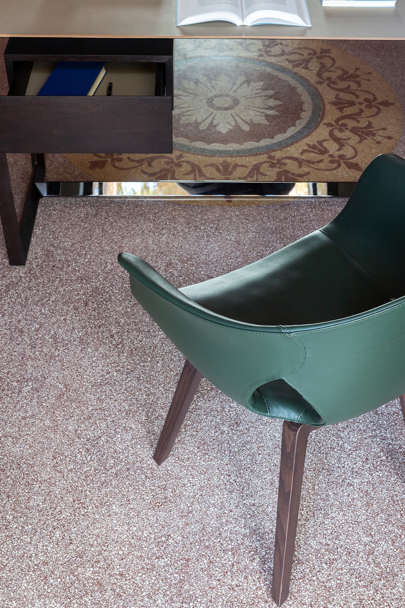 poltrona frau ginger ale wood legs small armchair