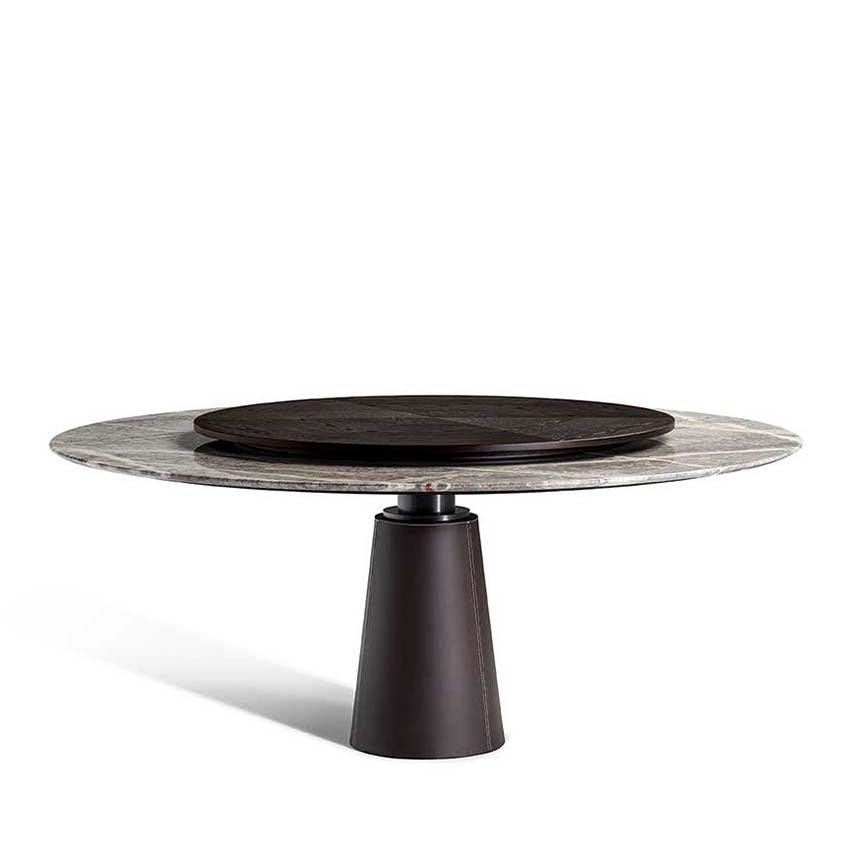 Mesa Due Table With Lazy Susan