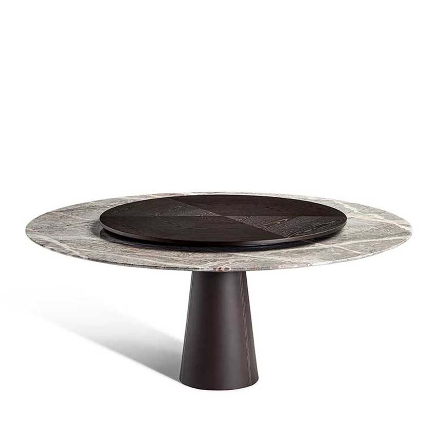 Mesa Due Table With Lazy Susan