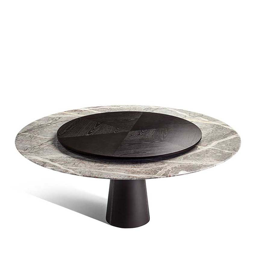 Mesa Due Table With Lazy Susan