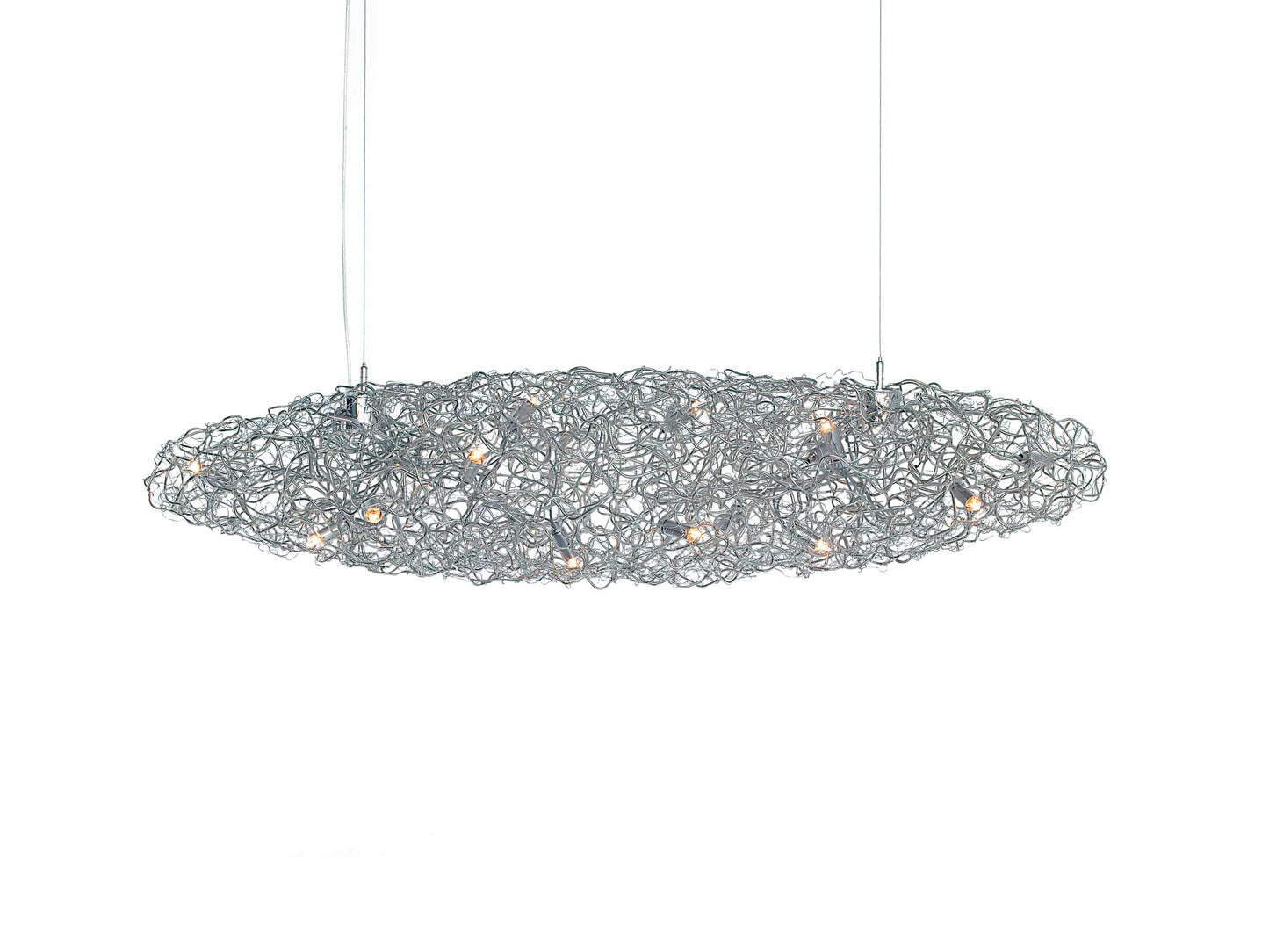 Crystal Waters Hanging Lamp Long
