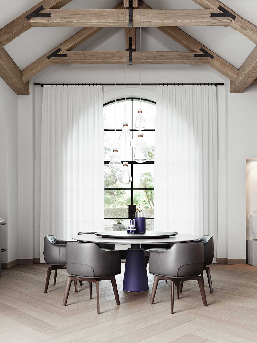 poltrona frau archibald dining chair