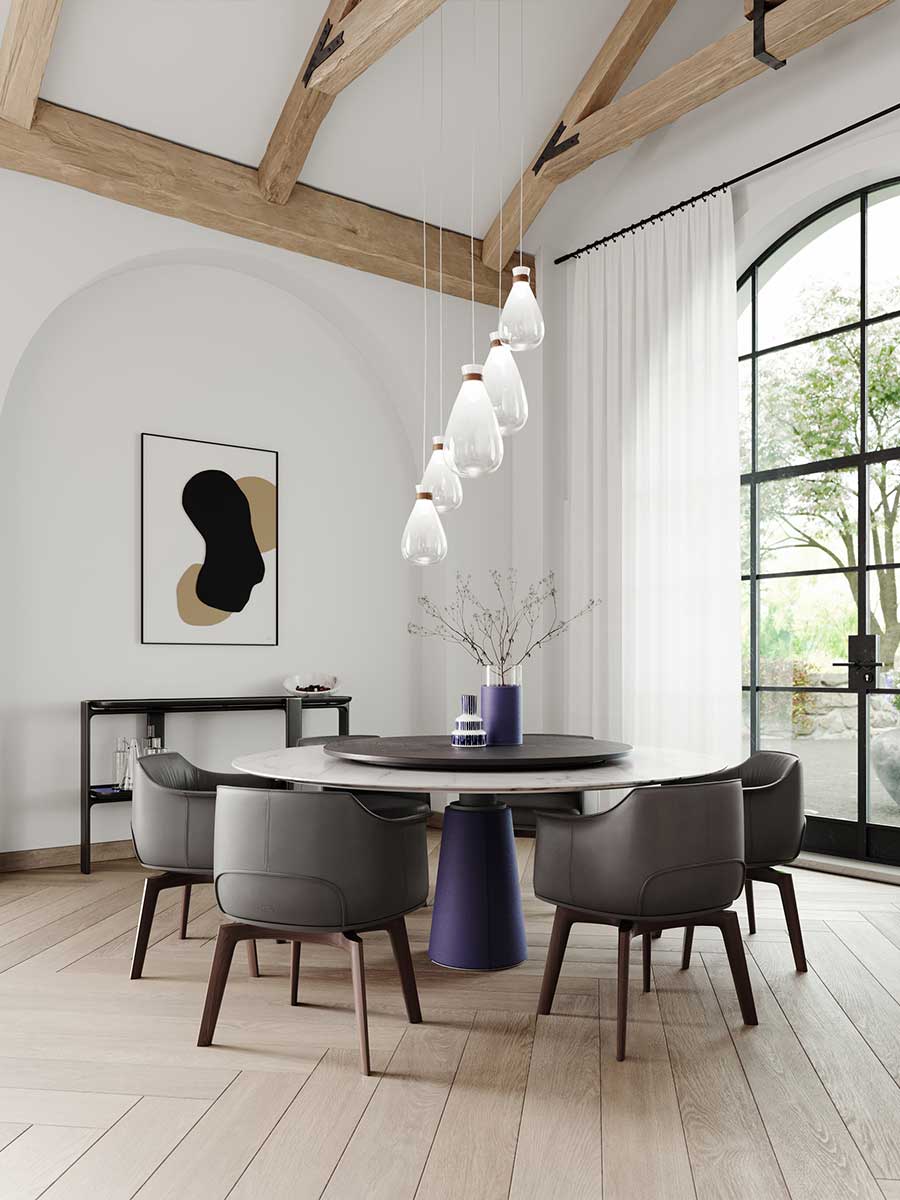 poltrona frau archibald dining chair