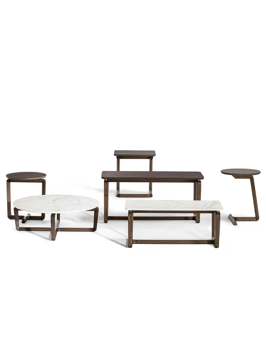 poltrona frau fidelio elliptical small table