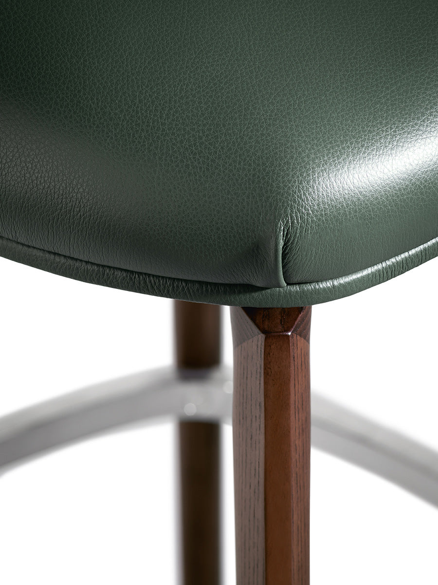 Archibald Stool With Wood Base