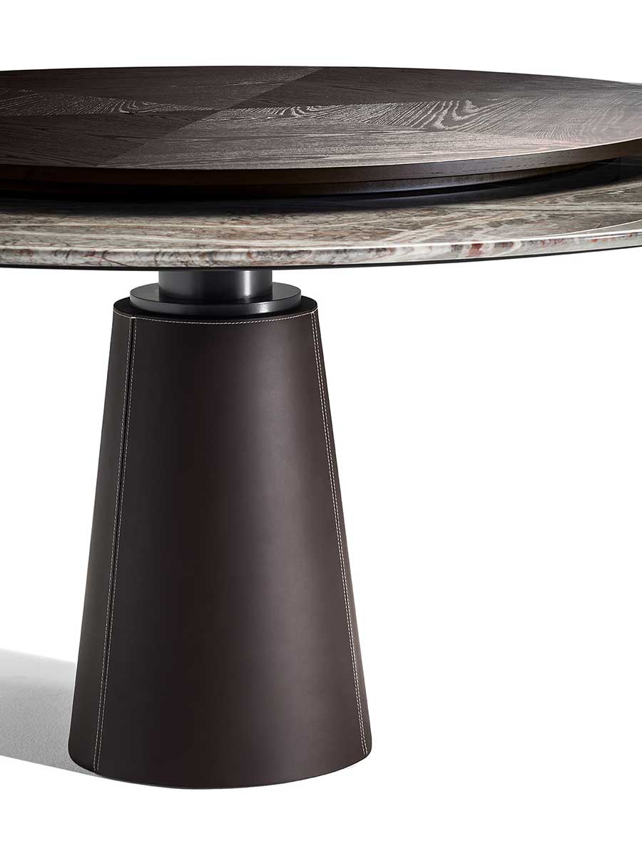 Mesa Due Table With Lazy Susan