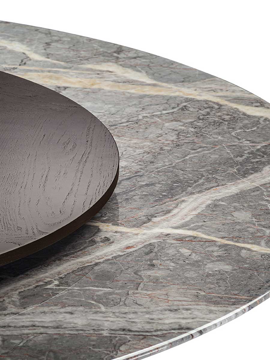Mesa Due Table With Lazy Susan