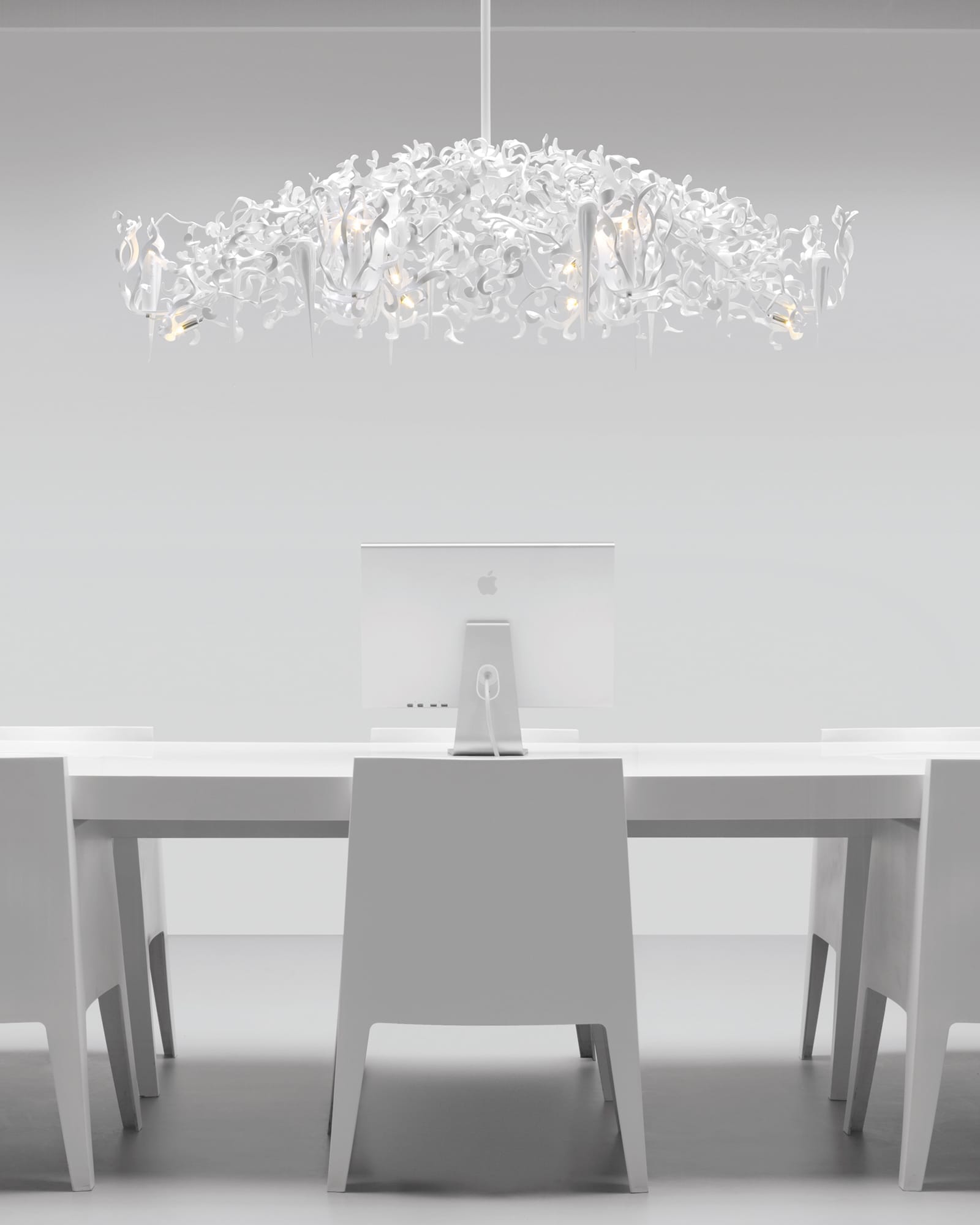 Flower Power Chandelier Oval