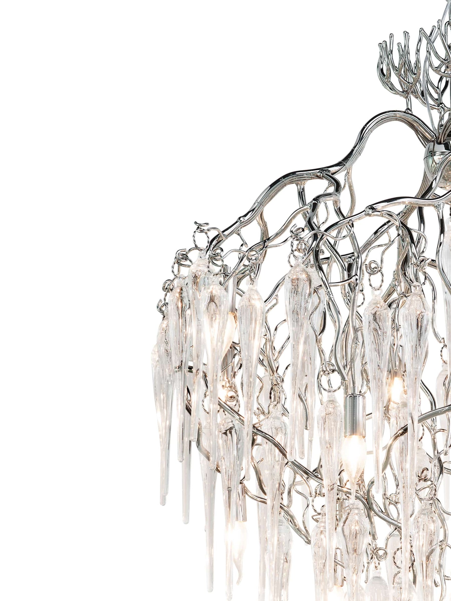 Hollywood Glass Chandelier Conical