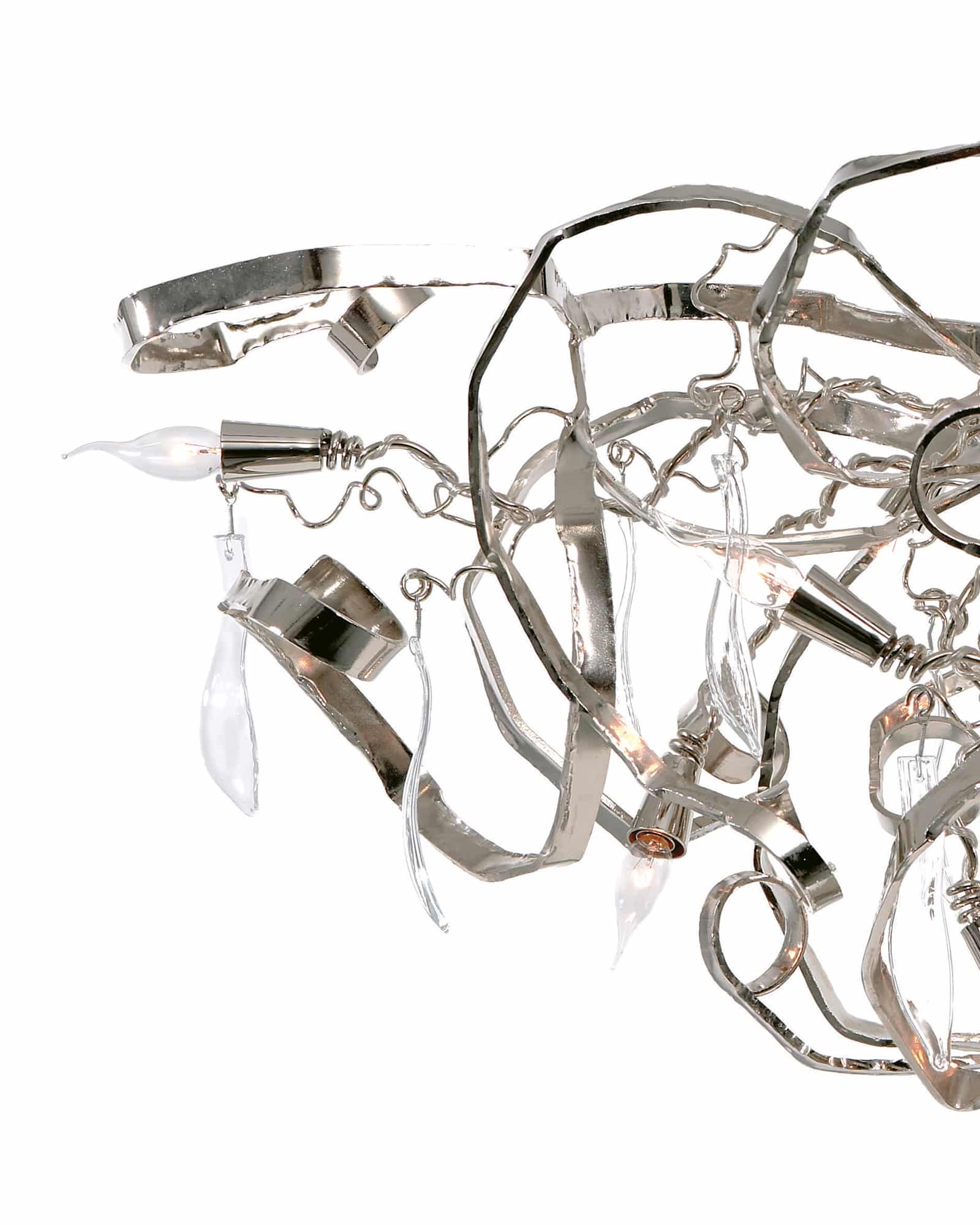 Delphinium Chandelier Oval