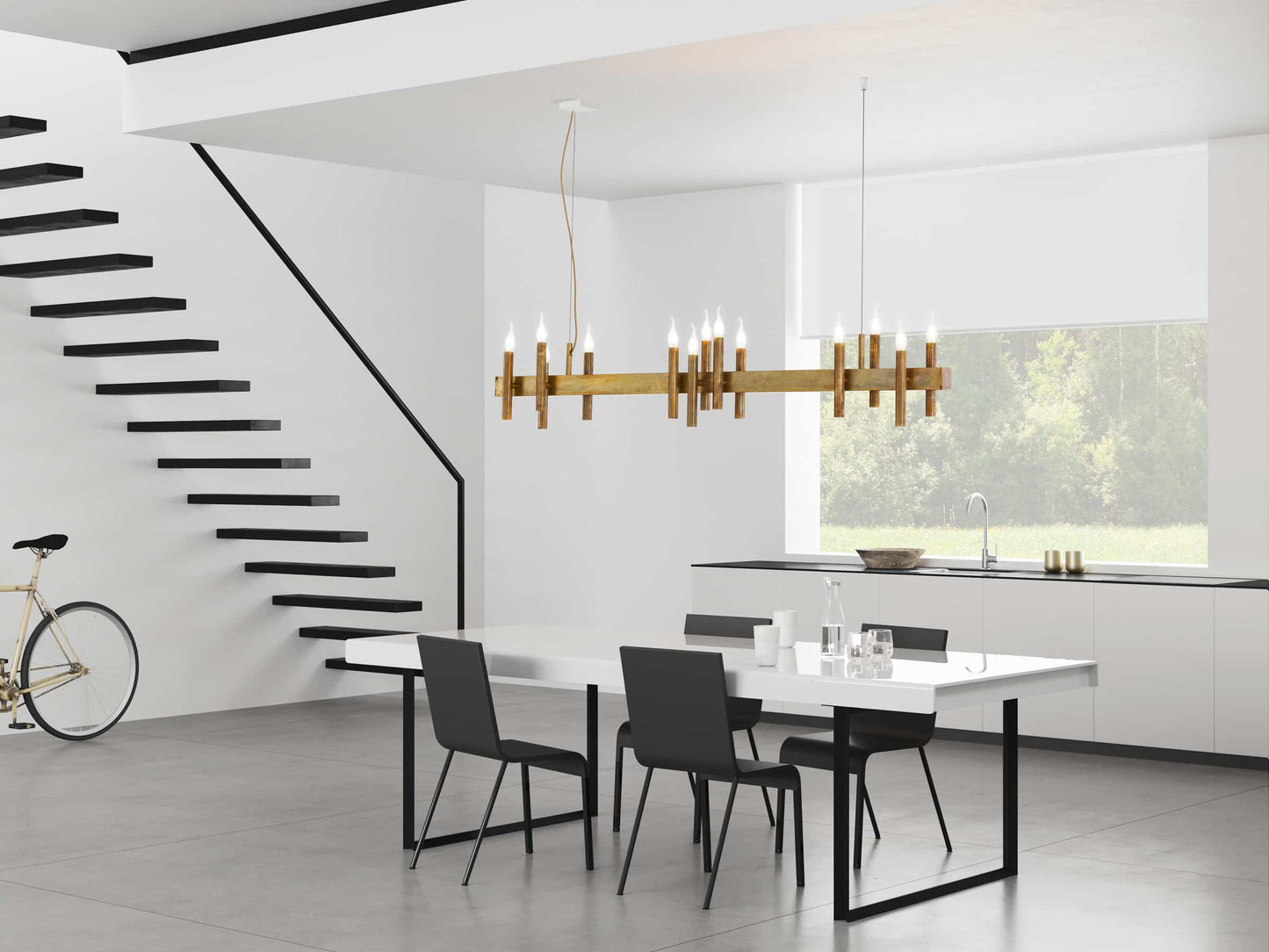 Shiro Hanging Lamp Long
