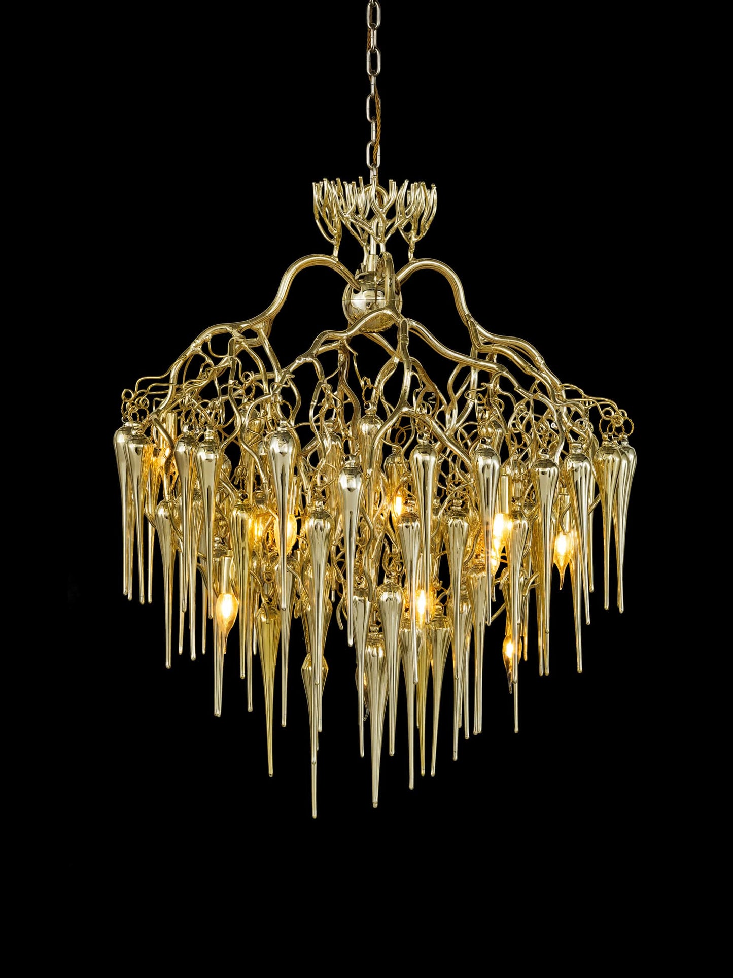 Hollywood Glass Chandelier Conical