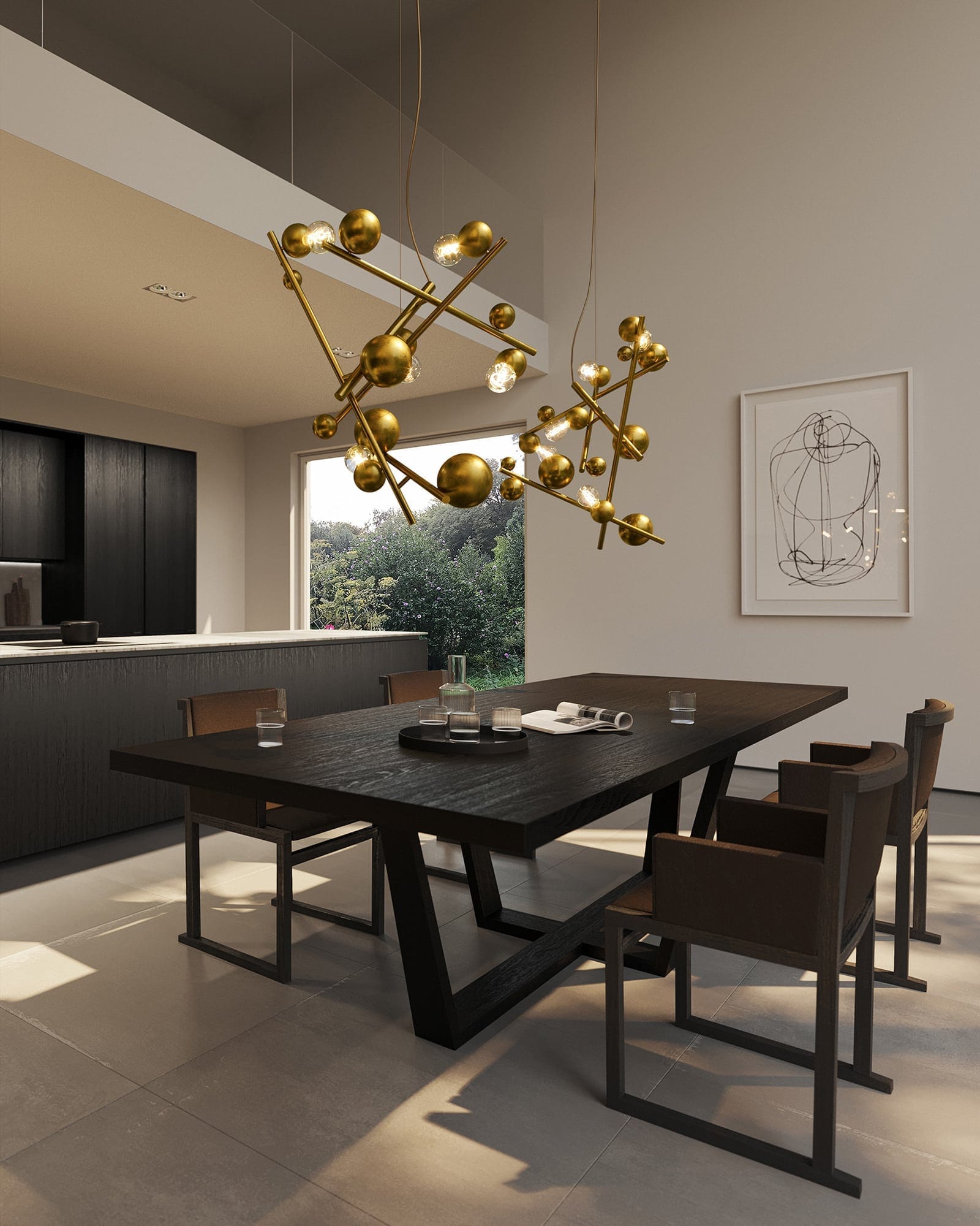 Galaxy Chandelier Round