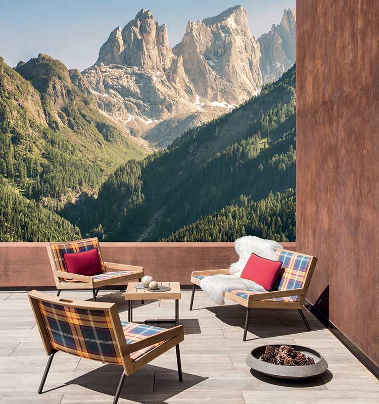 Allaperto Mountain / Tartan Lounge Armchair