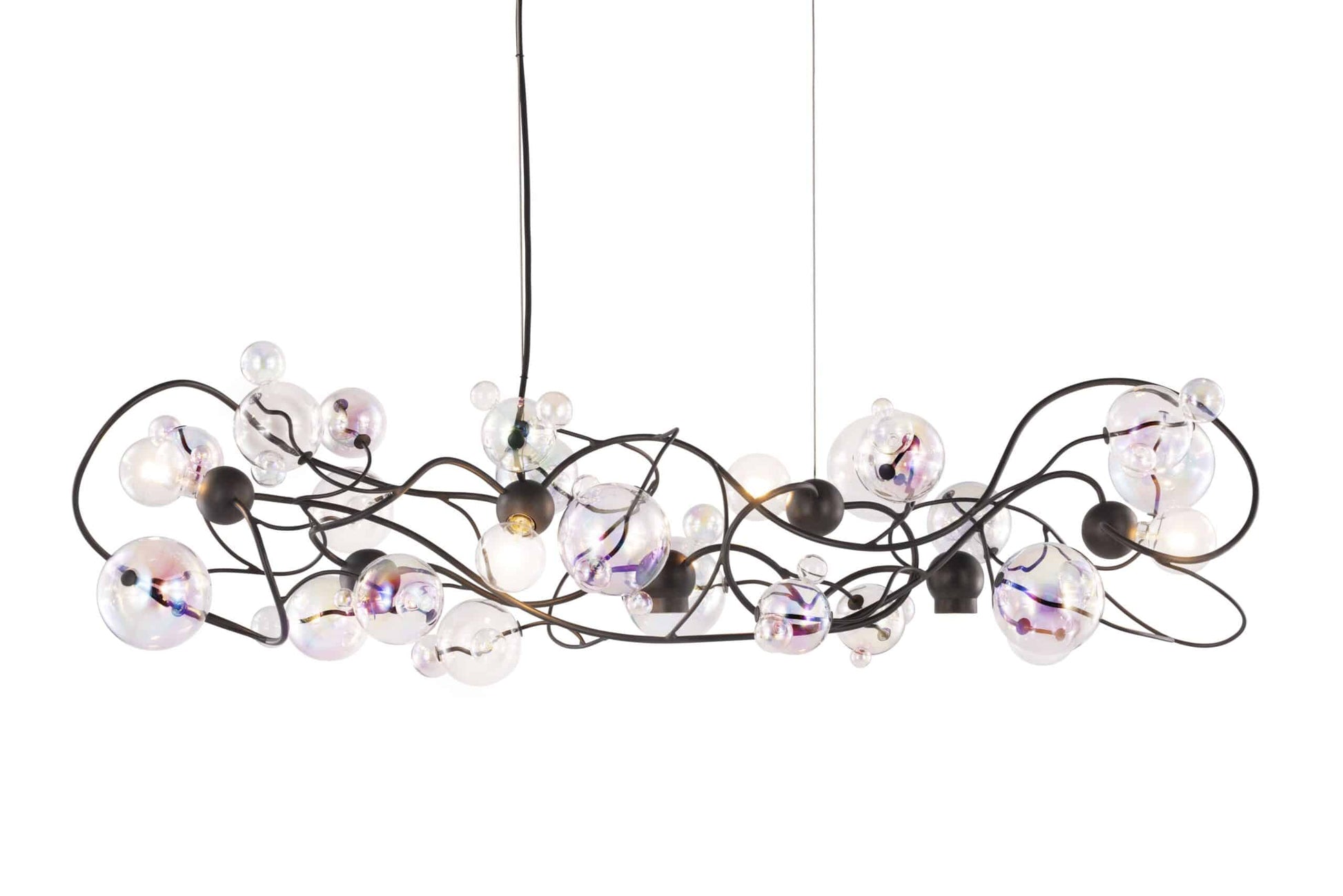 Bubbles Flow Hanging Lamp Long With Downlights