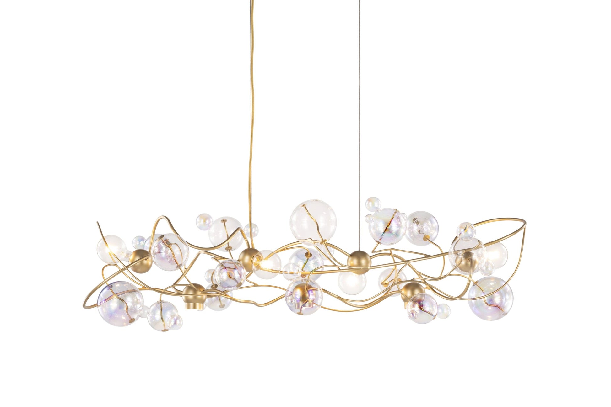 Bubbles Flow Hanging Lamp Long With Downlights