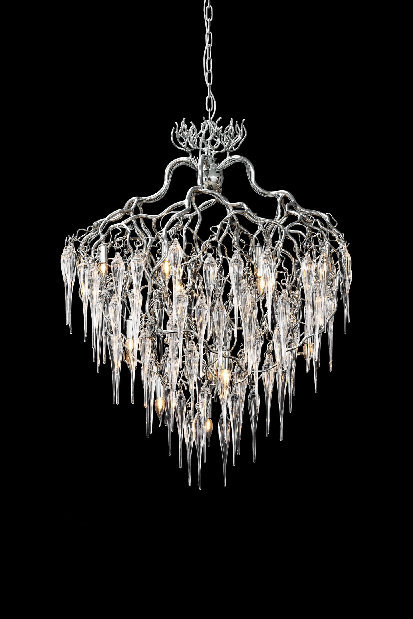 Hollywood Glass Chandelier Conical