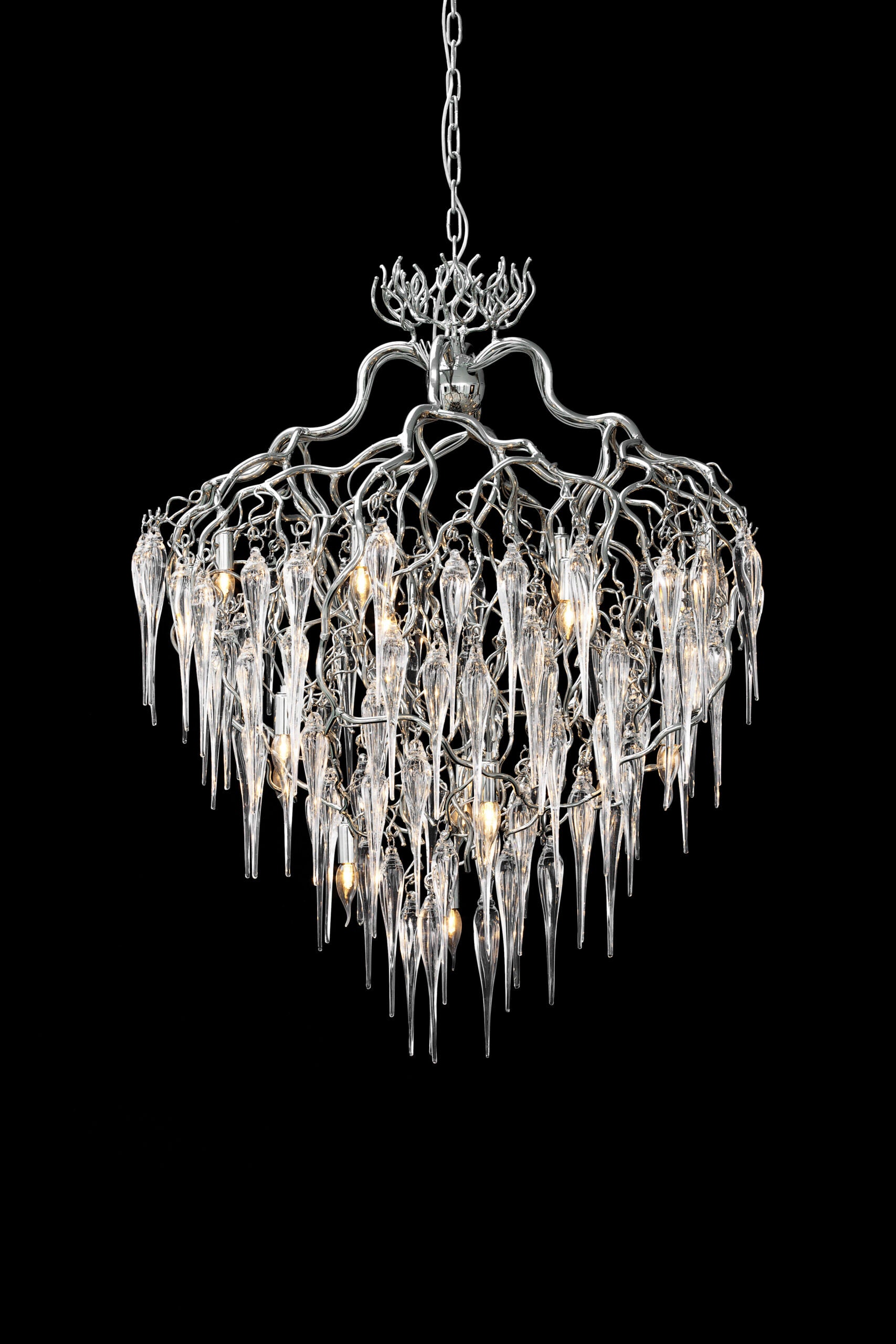 Hollywood Glass Chandelier Conical