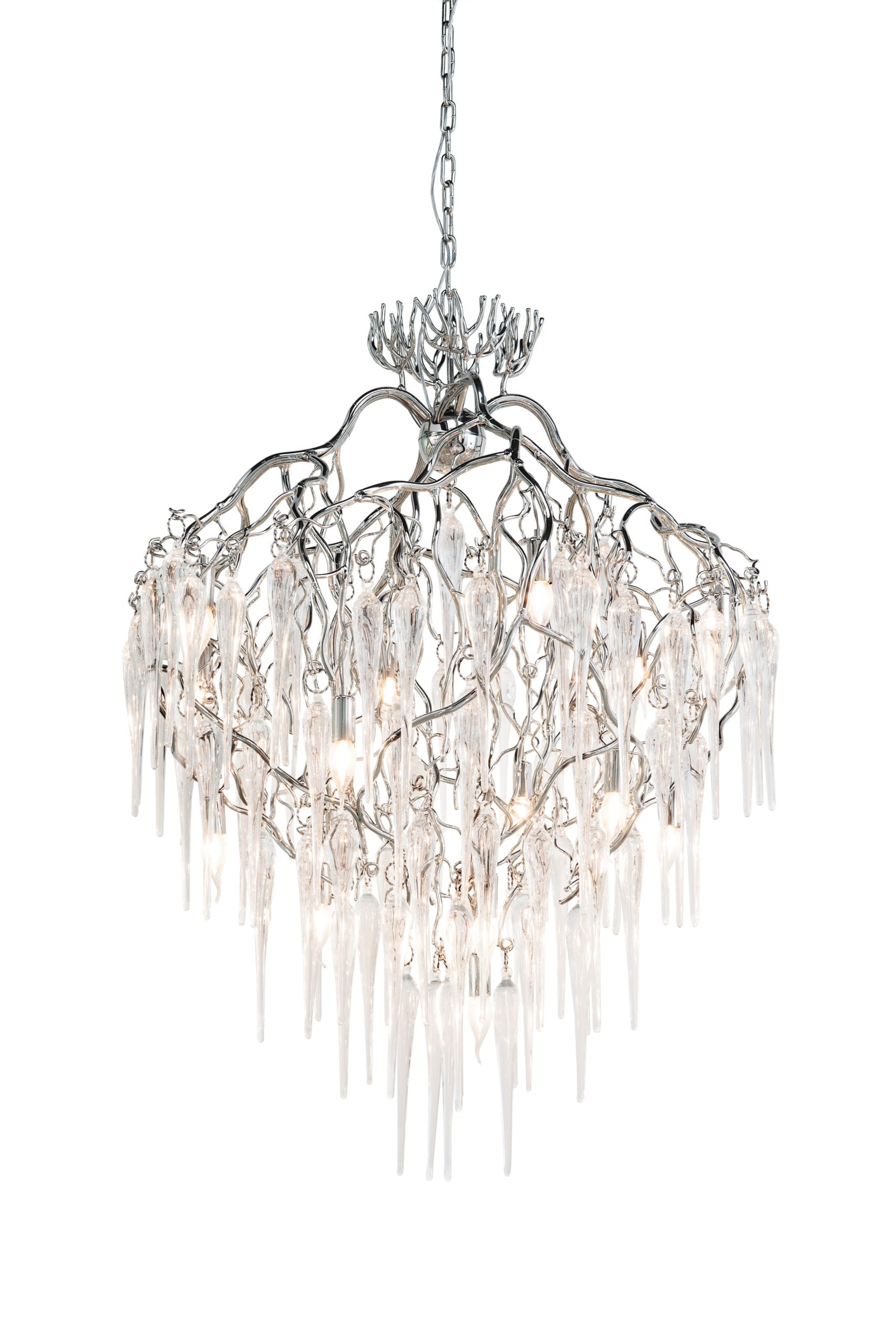 Hollywood Glass Chandelier Conical