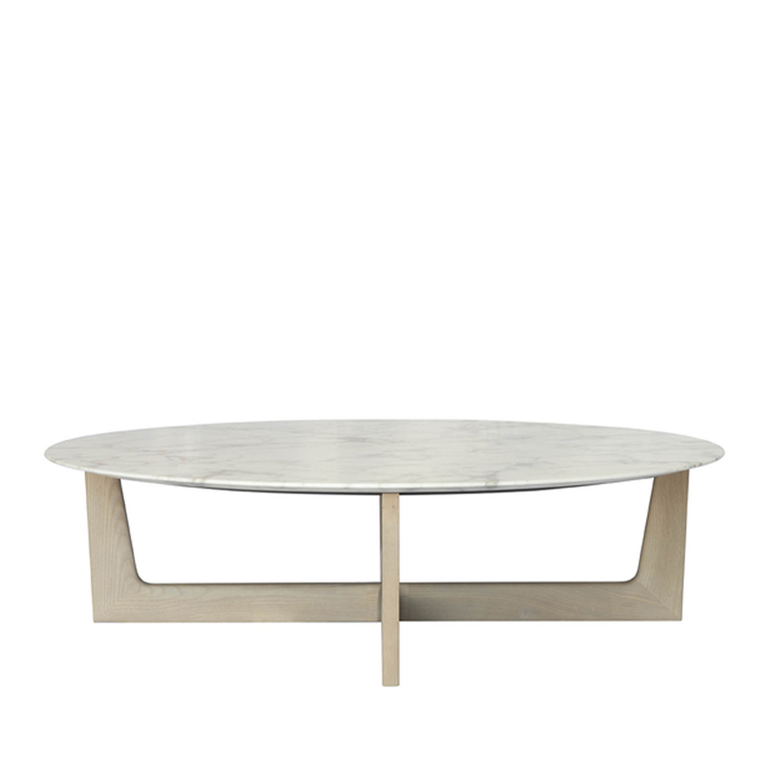 Ilary Coffee Table With Wood Base