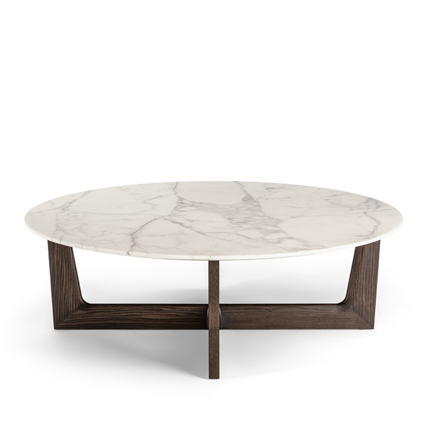 Ilary Coffee Table With Wood Base
