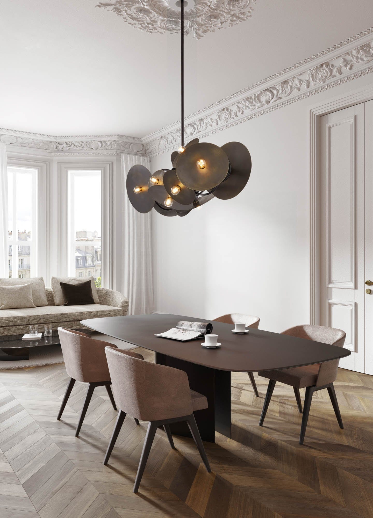 Solis Hanging Lamp Long