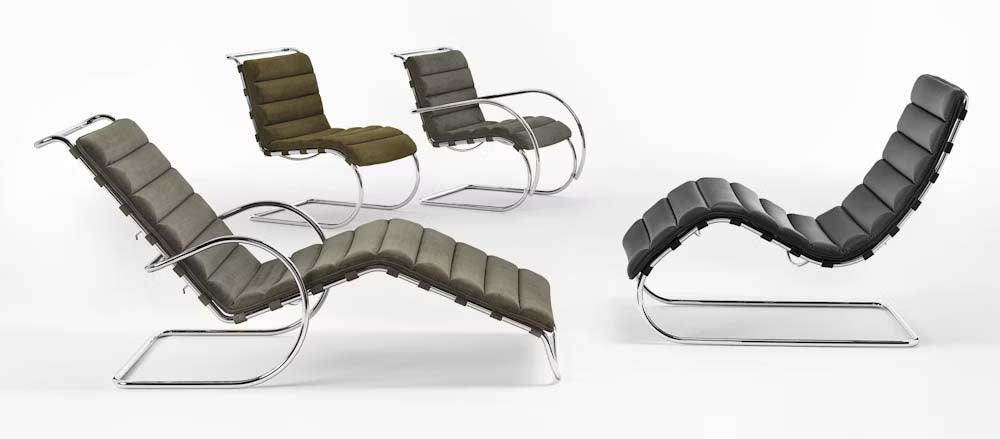 MR Bauhaus Edition Adjustable Chaise Lounge