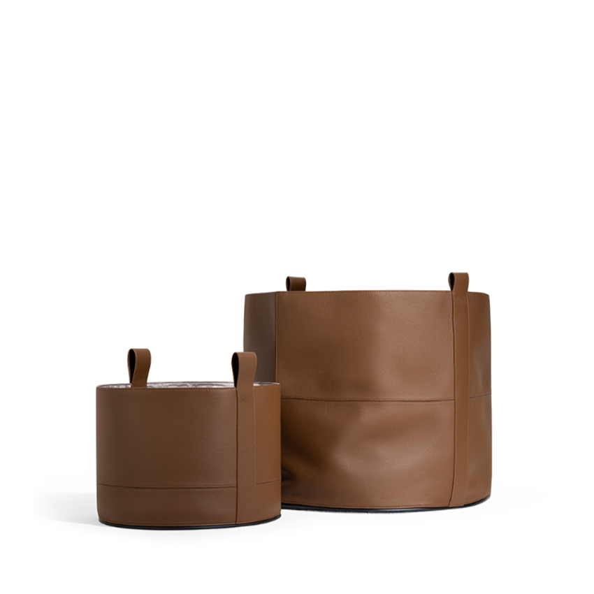 Leather Basket