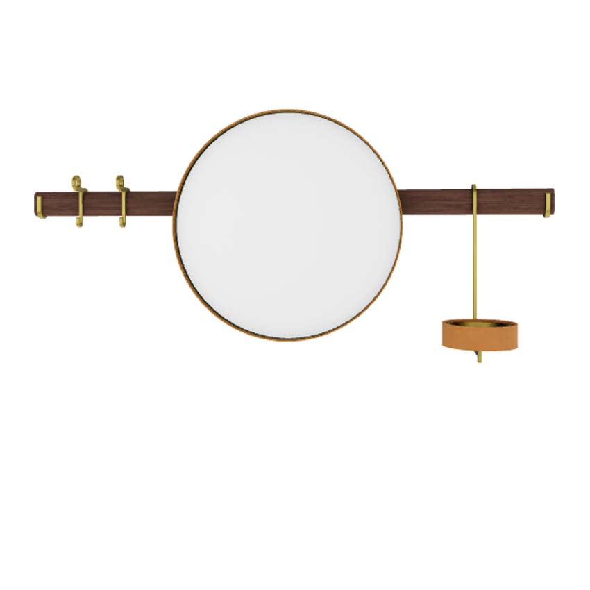 Ren Wall Mirror with hangers