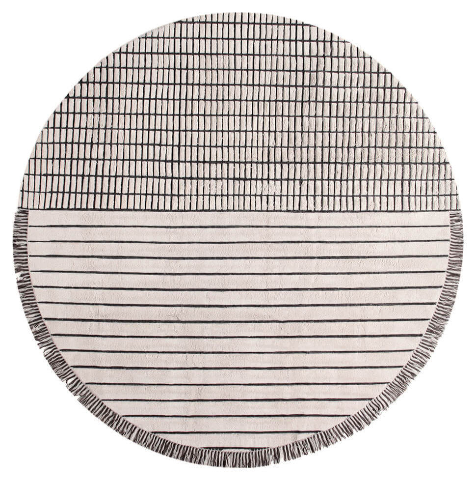 Rd Grid Berber Round By Rodolfo Dordoni