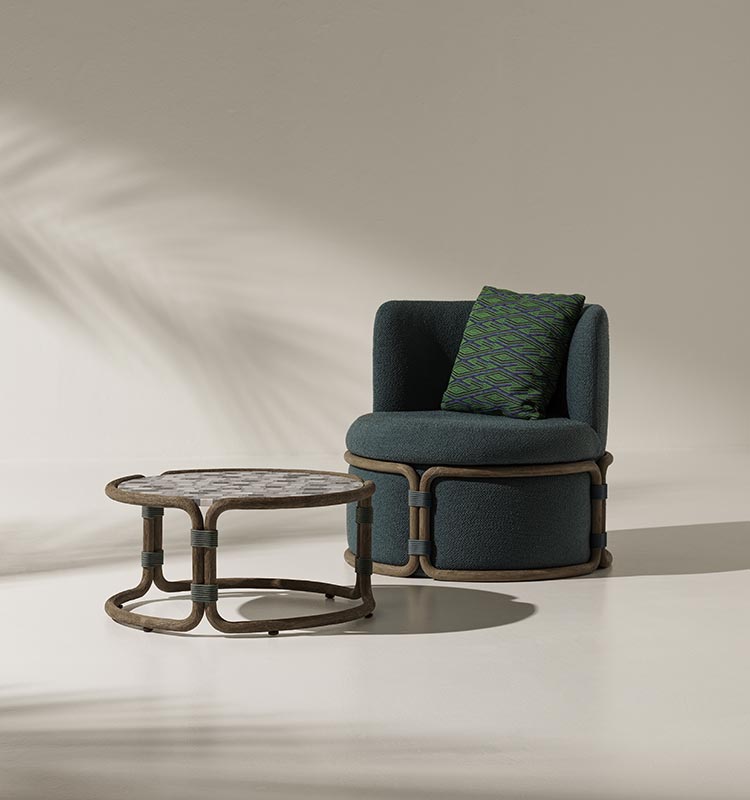 Rotin Lounge Armchair