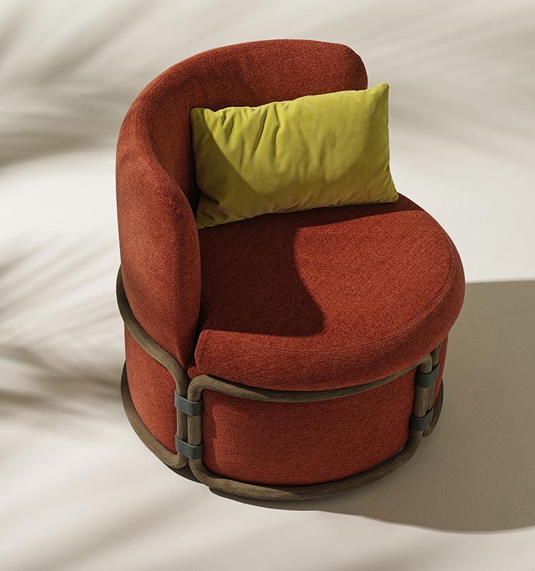 Rotin Lounge Armchair