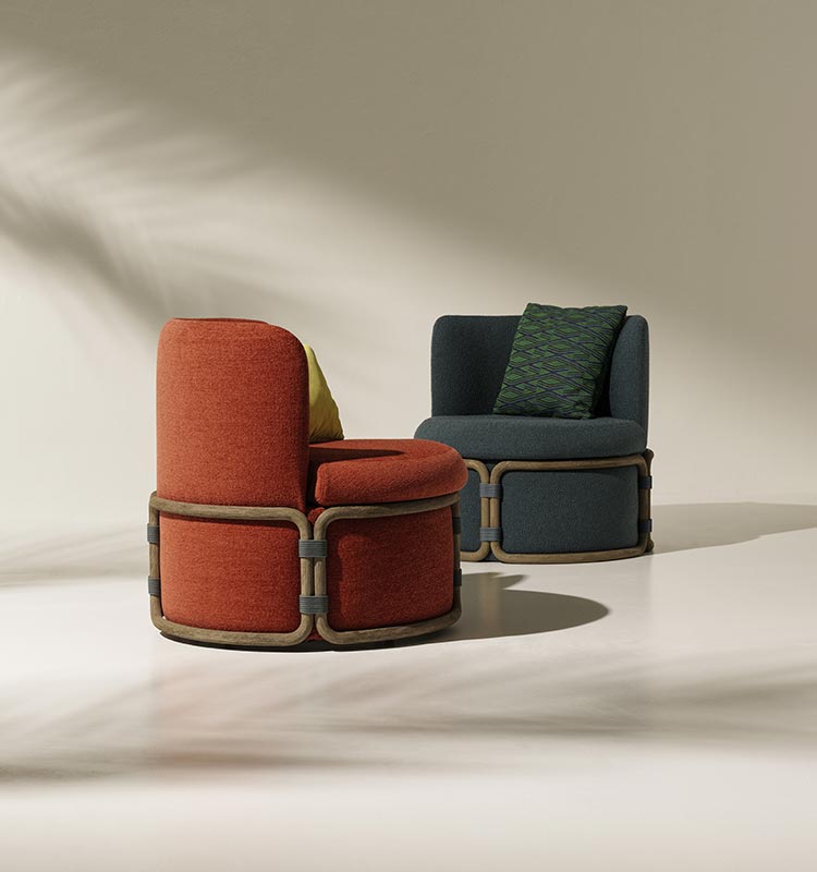 Rotin Lounge Armchair