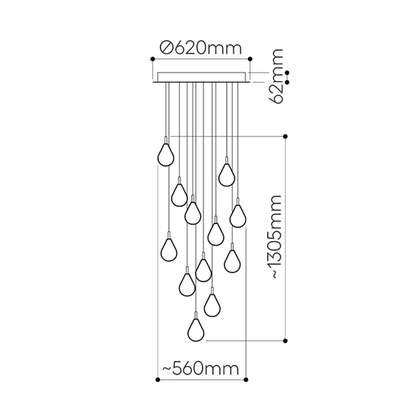 Soap Mini 12 pcs Pendant Light