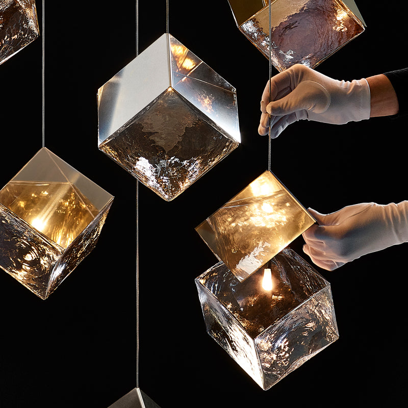 Pyrite Chandelier Light