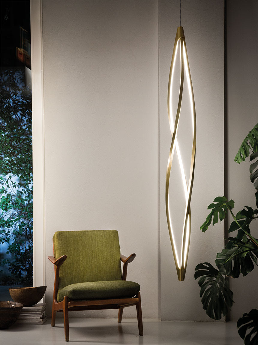 In The Wind Vertical Pendant Light