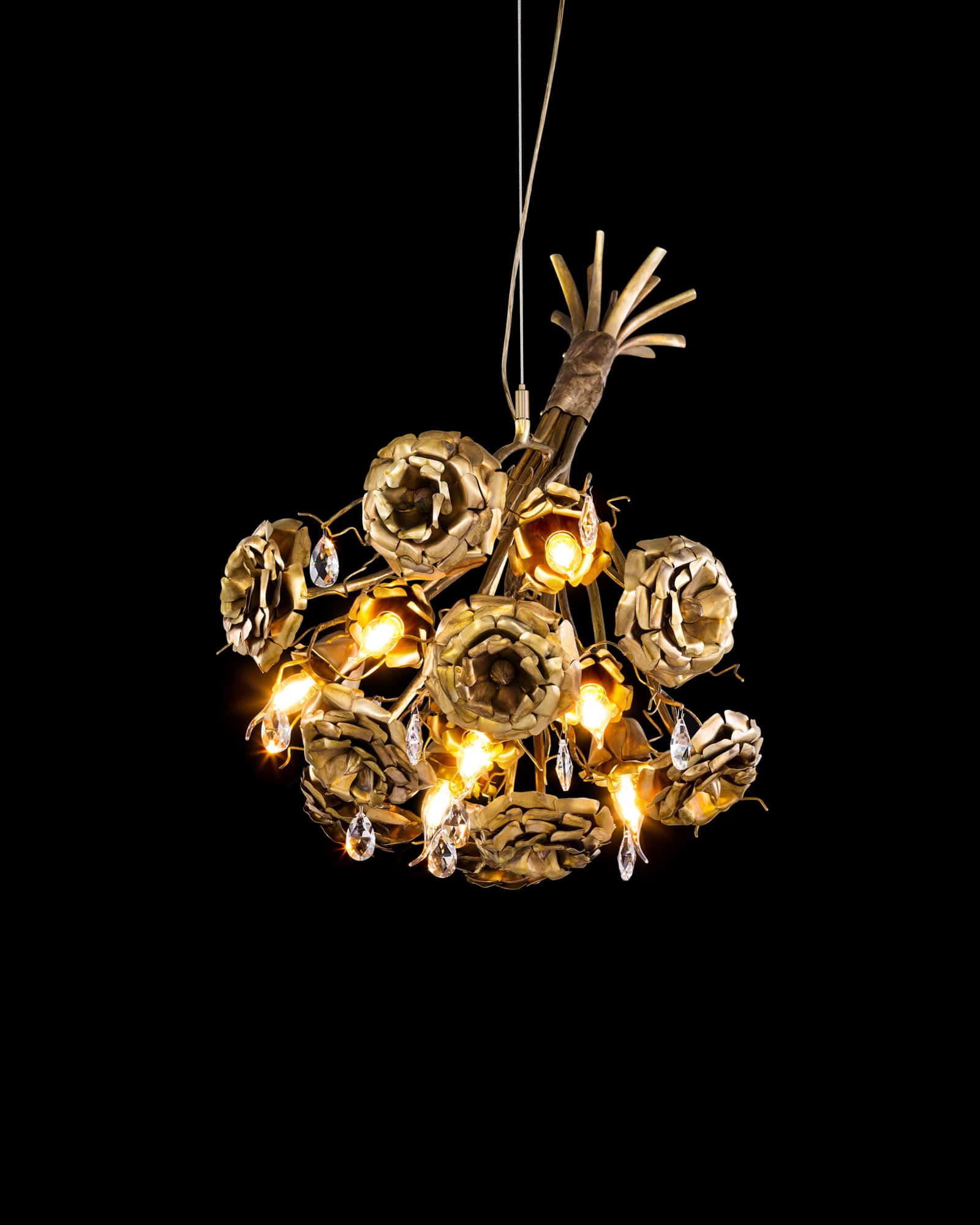 La Vie En Rose Bouquet Chandelier